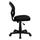 Mid-Back Black Mesh Swivel Task Chair - Black