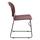 Hercules Series 880 Lb. Capacity Burgundy Ultra-Compact Stack Chair With Black Frame - Dark Red