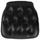 Hard Black Tufted Vinyl Chiavari Chair Cushion - Black