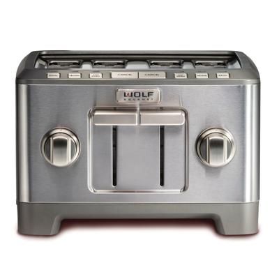 Wolf Gourmet 4-Slice Toaster - Stainless Steel With Stainless Knob