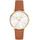 Michael Kors Women's Pyper Luggage Leather Strap Watch 38mm - Gold