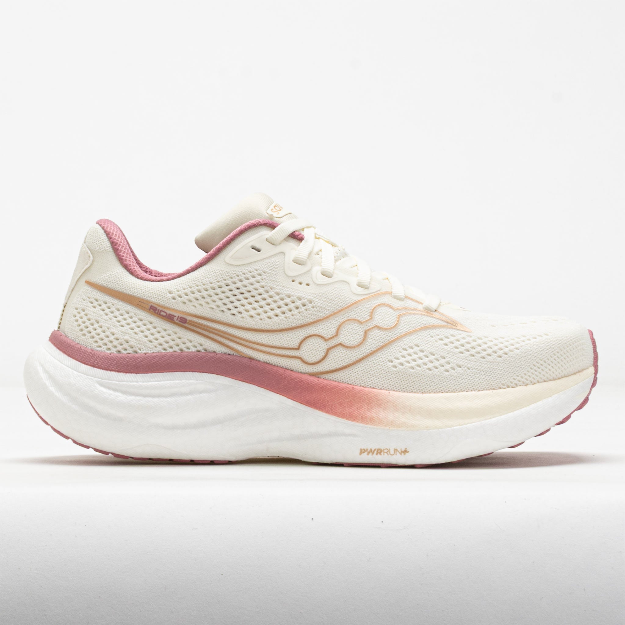 Saucony Ride 19 Women's Running Shoes Vanilla/Mauve