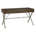 17 Stories Rojas X Base Solid Wood Desk Wood in Brown/Gray | 30 H x 56 W x 30 D in | Wayfair C2B713017686489EB7CC4EC00A09B9C0