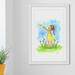 Harriet Bee Harrlet Bee Framed Art Paper, Cotton in Blue/Green/Yellow | 45 H x 30 W x 1.5 D in | Wayfair 3CF59EEC9EFC440F91AD3A23295D4EDE