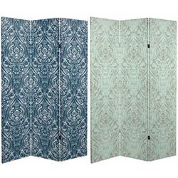 World Menagerie Wilhite 47.25" W x 72" H 3- Panel Folding Room Divider Canvas in Gray | 72 H x 47.25 W x 1 D in | Wayfair