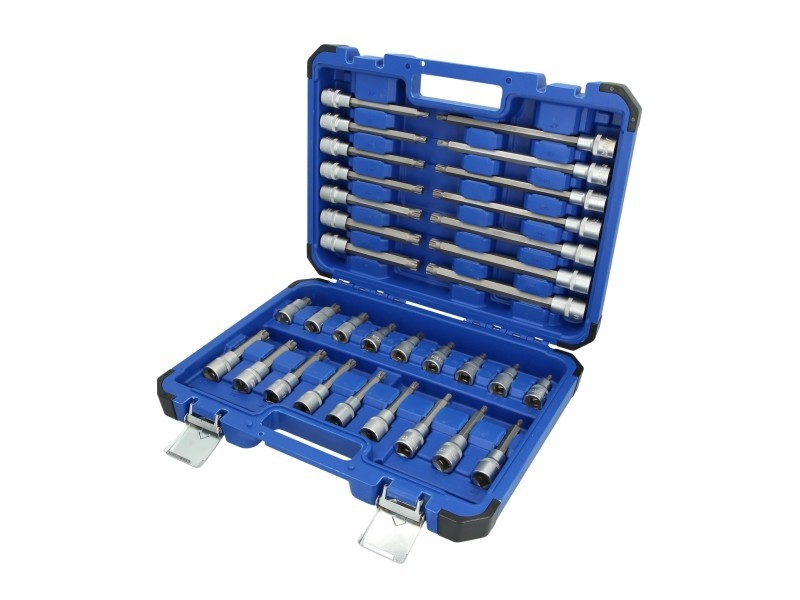 BRILLIANT TOOLS Steckschlüsselsatz 1/2 Steckschlüssel-Satz, 32-tlg., RIBE Profil BT022032