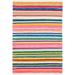 White 0.25 in Indoor/Outdoor Area Rug - Dash and Albert Rugs Bright Striped Hand-Woven Flatweave Red/Blue/Yellow Area Rug | 0.25 D in | Wayfair