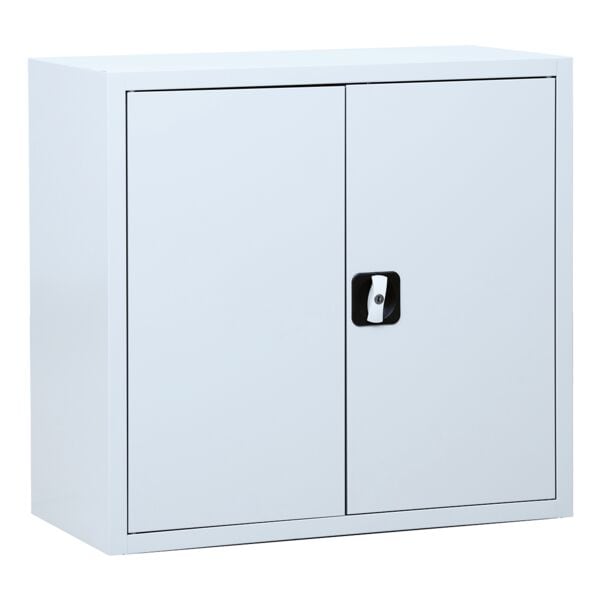 Gürkan Stahlschrank mit Flügeltüren 80 x 75 cm grau, 80x75x38 cm Image