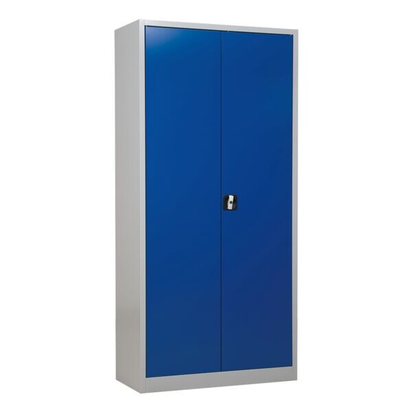 Gürkan Stahlschrank mit Flügeltüren 92 x 195 cm blau, 92x195x42 cm Image