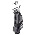 WILSON Golf 2019 Ladies X31 Complete Graphite Shaft Package Set Stand Bag - RH Graphite Stand Bag Black/Grey/Purple