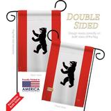 Breeze Decor Berlin 2-Sided Polyester 1'7" x 1'1" Flag Set in Red | 18.5 H x 13 W x 1 D in | Wayfair BD-CY-GS-108232-IP-BO-D-US14-BD