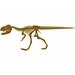 Isabelle & Max™ Alvie Dinosaur Skeleton for Boys Room T-Rex Skeleton Wall Decal Metal in Brown | 14.5 H x 40 W x 0.01 D in | Wayfair