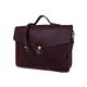 15" Leather Messenger Bag for Laptop Briefcase Portfolio Office Bag Brown (Walnut)