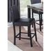 Winston Porter Balone Bar Stool Wood/Leather in Black/Brown | 39 H x 16 W x 20 D in | Wayfair 89A8067CB7AC4365B4DD949E1B80ADFF