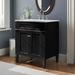 Brayden Studio® Seyler 30" Single Bathroom Vanity Set Wood/Marble in Black | 35 H x 30 W x 21.5 D in | Wayfair 6F459E82F1BF4F739E3B020ABEF9B5A5