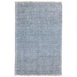 Blue 108 x 0.4 in Area Rug - Canora Grey Lawarren Hand-Tufted Gray Area Rug Viscose/Wool | 108 W x 0.4 D in | Wayfair