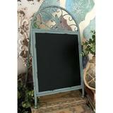 Fleur De Lis Living 2 Piece Free Standing Chalkboard Set Metal in Black/Blue | 20 H x 10 W x 13 D in | Wayfair 29322FD7030744C9A7F507D1871B62D0