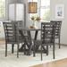 Sand & Stable™ Agnes 4 - Person Dining Set Wood/Upholstered in Brown/Gray | Wayfair 9CBD2B211DA44927A758A4AB9455526C