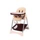 ZXQZ Baby High Chair, Portable Fold High Chair for Baby and Toddlers Dining with 5-Point Harness Washable Double Tray for Families Outdoor and Travel