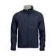 CliQue Mens Softshell Jacket. 3 Season- Waterproof 3000mm, Microfleece Lined. S-5XL (Dark Navy, 2XL)