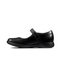 Clarks Etch Craft Kid Leather Shoes in Black Narrow Fit Size 2½