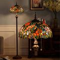 Good Thing Floor lamp 16-inch Tiffany Floor Lamp Colorful Stained Glass Floor Lamp Bedroom Floor Lamp Exquisite Vintage Chic Flower Lamp