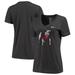 Women's Nike Heathered Black Georgia Bulldogs Vault Tri-Blend V-Neck T-Shirt