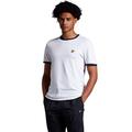 Lyle and Scott Men Men's Ringer T-Shirt - Cotton - XS White/Navy