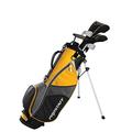 Wilson Golf Pro Staff JGI MD, Junior Club Set for Children/Young People from 8-11 Years, Body Size 127-142 cm, Left-Handed, Graphite, Including Carrybag, Yellow, WGGC91831