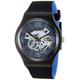 Swatch Mens Analogue Quartz Watch with Silicone Strap SUOB165