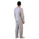 Rekordsan Schlafanzug für Herren, mit 2 Reißverschlüssen, Farbe: Grau, Größe 2 – 1 Stück