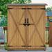 MCombo 4.5 ft. W x 1.5 ft. D Solid Wood Lean-To Tool Shed Wood in Brown | 63.8 H x 49.8 W x 19.7 D in | Wayfair 6056--1400