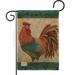 Breeze Decor Rooster Spice Farm Animals Impressions 2-Sided Burlap 1'6.5" x 1'1" Garden Flag in Orange | 18.5 H x 13 W in | Wayfair