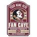 WinCraft Florida State Seminoles Personalized 11'' x 17'' Fan Cave Wood Sign
