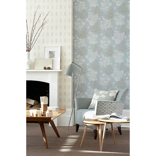 Little Greene 'Cones - Lint' - Neutral Wallpaper
