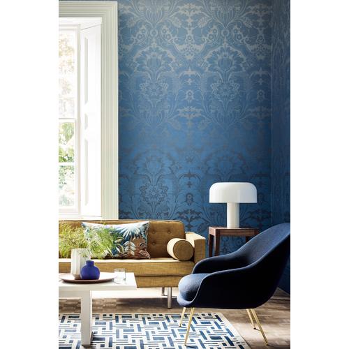 Little Greene 'St James's Park - Cobalt Fade' - Blue Wallpaper
