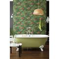 Little Greene 'Reverie - Jungle' - Green Wallpaper