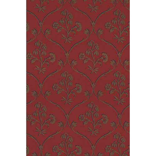 Little Greene 'Cranford - Cherry Gold' - Red Wallpaper