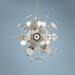 Circulo 24" Wide Polished Nickel Starburst Pendant Light