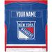The Northwest Company New York Rangers 50'' x 60'' Personalized Silk Touch Sherpa Throw