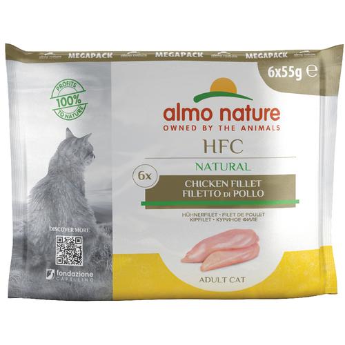 24 x 55g Pouch Hühnerfilet Almo Nature Classic Katzenfutter nass