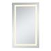 Joss & Main Kanaya Electric Bathroom/Vanity Mirror Metal in White | 24 H x 40 W x 1.58 D in | Wayfair LATT4432 37983454