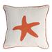 Highland Dunes Stricker Starfish Throw Pillow Polyester/Cotton | 17.7 H x 17.7 W x 7 D in | Wayfair 22B2F3617CEF4172B77D48E323292851