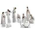 Lighthouse Christian Products Savior is Born Resin Christmas Nativity Set, Multicolor, 8 inch