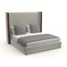 Wade Logan® Grasser Low Profile Standard Bed Wood & /Upholstered/Revolution Performance Fabrics® in Gray | 67 H x 77 W x 65 D in | Wayfair