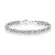 Miabella 925 Sterling Silver Italian Byzantine Bracelet for Women 6.5, 7, 7.25, 7.5, 8 Inch Handmade in Italy (7.5)