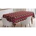 East Urban Home Geometric Valentine's Day Tablecloth Polyester in Brown/Gray/Red | 60 D in | Wayfair 7EE63F4E265847D29DA41C8246E0F1A6