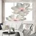 East Urban Home Elegance 'Shabby Gray Blush Cosmo I' Painting Multi-Piece Image on Canvas Metal in Gray/Pink | 40 H x 60 W x 1 D in | Wayfair