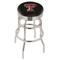 Holland Bar Stool NCAA Bar & Counter Stool Plastic/Acrylic/Leather/Metal/Faux leather in Gray | 30 H x 18 W x 18 D in | Wayfair L7C3C30TXTech