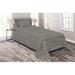 East Urban Home Charcoal Microfiber Modern & Contemporary Modern & Contemporary Microfiber in Gray | Twin Bedspread + 1 Sham | Wayfair